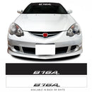 B16A Engine JDM Race Car Windscreen Banner Fits Honda Type R Sunstrip Sticker