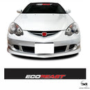 Black EcoBeast Car Windscreen Sunstrip Banner Fits Ford Focus Fiesta ST Ecoboost