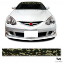 Green Camo Print Universal Car Windscreen Sunstrip