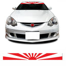 JDM Rising Sun Car Sunstrip Graphic Sticker