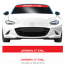 Jinba Ittai JDM Drift Race Car Windscreen Sunstrip Fits Mazda Mx5 Sticker Banner