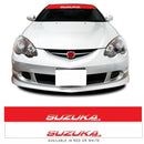 Suzuka JDM Japanese Windscreen Sunstrip Banner Jap Race Drift Car Vinyl Sticker
