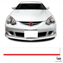 White Red Universal JDM Modified Drift Car Windscreen Sunstrip Sticker Banner