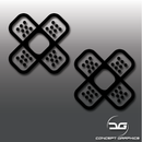 JDM Plaster Bandage Set Vinyl Decal Stickers