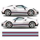 Martini Racing Style Stripe Vinyl Decal Sticker Alfa Romeo 4C