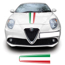 Alfa Romao Mito 2008 Onwards Italian Flag Bonnet Racing Stripe Vinyl Decal Sticker Graphic