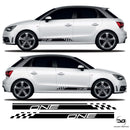 Audi A1 S1 One Half Lower Side Stripe Sticker Kit