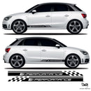 S Performance Audi A1 S1 Half Stripes Side Stripes