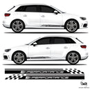 Audi A3 S3 RS3 8V Half Side Stripe Sticker Kit