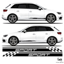 Audi A3 S3 RS3 8V Half Side Stripe Sticker Kit