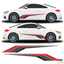 Audi TT Racing Side Stripes Vinyl Decal Sticker Graphics Kit