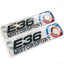 E36 Motorsport 3D Domed Gel Decal Sticker Wing Badges Fits BMW 3 Series