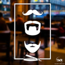 Beards Barber Shop Wall Art Window Vinyl Decal Sticker Sign
