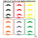 Moustache Barber Shop Wall Art Window Vinyl Decal Sticker Sign Colours Available
