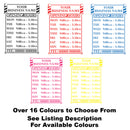 Barbershop Salon Personalised Opening Hours Times Vinyl Sign Colours