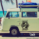 Born For Adventure Camper Van Vinyl Decal Sticker