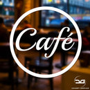 Cafe Coffee Shop Business Wall/Window Advertising Vinyl Decal Sign