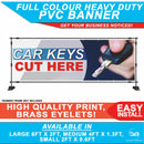 Car Keys Cut Here Printed PVC Banner Sign