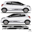 One Half Racing Side Stripe For Citroen C1 Vinyl Sticker