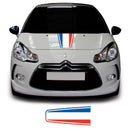 Citroen DS3 2010 Onwards French Flag Bonnet Racing Stripe Vinyl Decal Sticker Graphic