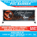 coffee shop open pvc outdoor sign
