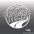 Explore The World Funny Adventure Vinyl Decal Sticker