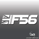 Mini Cooper S F56 Union Jack Car Window Bumper Vinyl Decal Sticker