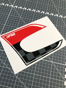 F56 Chequered Side Wing Trim Badges Stickers Fits Mini Cooper One JCW F55 F57
