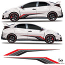Honda Civic Type R FK2 racing Side Stripes graphics kit
