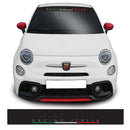 Fiat 500 Racing Italia Windscreen Sunstrip Banner Vinyl Decal Sticker Graphic