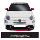 Fiat 500 Abarth Scorpion Power Windscreen Sunstrip Banner Vinyl Decal Sticker