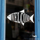 Fish & Chip Shop Welcome Window Door Vinyl Decal Sticker Sign