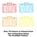 Fish & Chip Shop Personalised Opening Times/Hours Sign Colour Available
