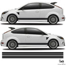 Ford Focus Mk2 MK2.5 Racing Side Stripe Sticker Graphics