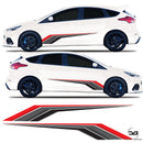 Ford Focus ST Mk3 Mk3.5 Racing Side Stripe Graphics kit