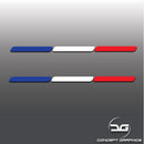 2x French Flag Stripe Car Vinyl Decal Stickers