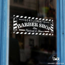 Gentleman's Barber Shop Hair Cut & Shave Sticker Sign