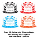 Hair Cut & Shave Opening Times Sign Colour Examples