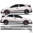 Honda civic Type R FK2 Side Stripes Racing Turbo Decals JDM