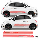 Fiat 500 Abarth 2008 Onwards Italia Italian Flag Side Stripe Vinyl Decal Sticker Graphics