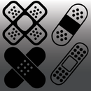 4x Funny JDM Plaster Bandage Vinyl Decal Stickers