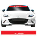 NC MK3 Mazda MX5 Jinba Ittai Kanji JDM Windscreen Sunstrip Vinyl Banner Sticker