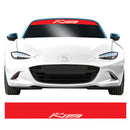 NC MK3 Mazda MX5 Jinba Ittai Kanji JDM Windscreen Sunstrip Vinyl Banner Sticker