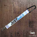 Just Send It Funny JDM Car Mini Lanyard Keyring Blue