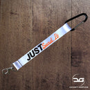 Just Send It Funny JDM Car Mini Lanyard Keyring Orange