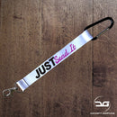 Just Send It Funny JDM Car Mini Lanyard Keyring Purple