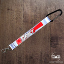 JDM Apparel Rising Sun Kanji Drift Mini Lanyard Car Keyring