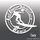 Let The Adventure Begin Windsurfing Vinyl Decal Sticker