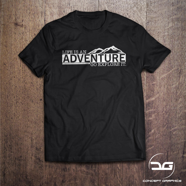 Life Is An Adventure Novelty Travel T-Shirt