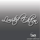 Limited Edition Funny Car Window Bumper, Laptop Vinyl Decal Sticker